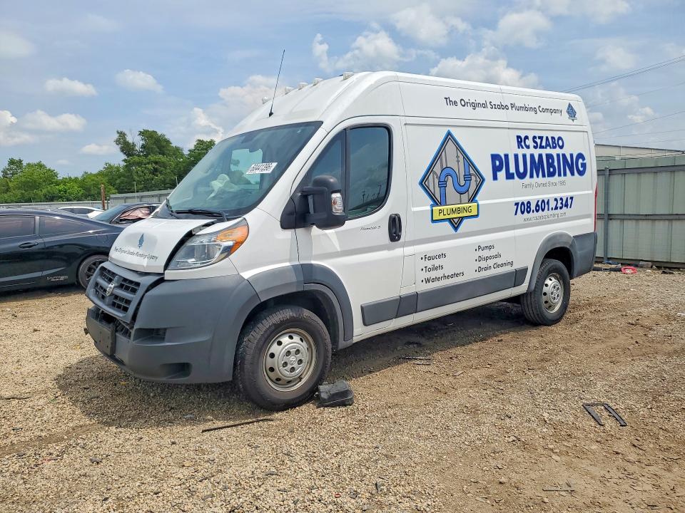 60441396 :رقم المزاد ، 3C6TRVCG2JE112727 vin ، 2018 Ram Promaster 2500 مزاد بيع