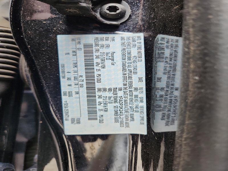 60136456 :رقم المزاد ، 1FADP3K24GL216803 vin ، 2016 Ford Focus مزاد بيع