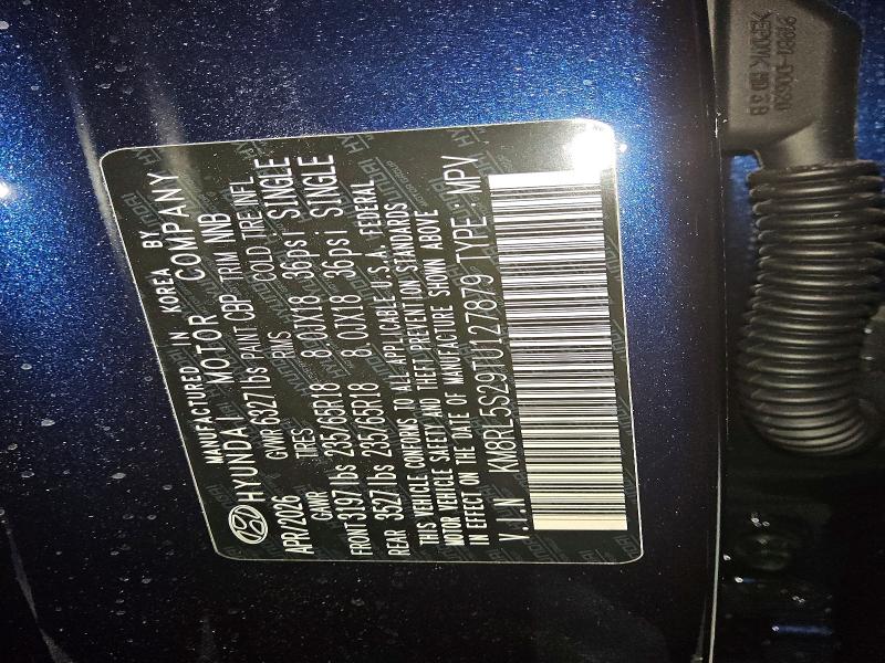 62156546 :رقم المزاد ، KM8RL5S29TU127879 vin ، 2026 Hyundai Palisade مزاد بيع