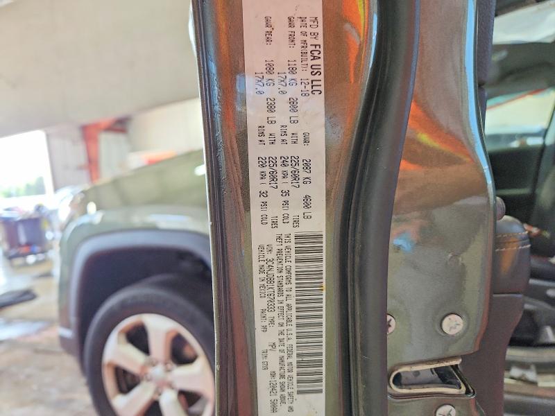 59983886 :رقم المزاد ، 3C4NJDBB1KT670333 vin ، 2019 Jeep Compass مزاد بيع