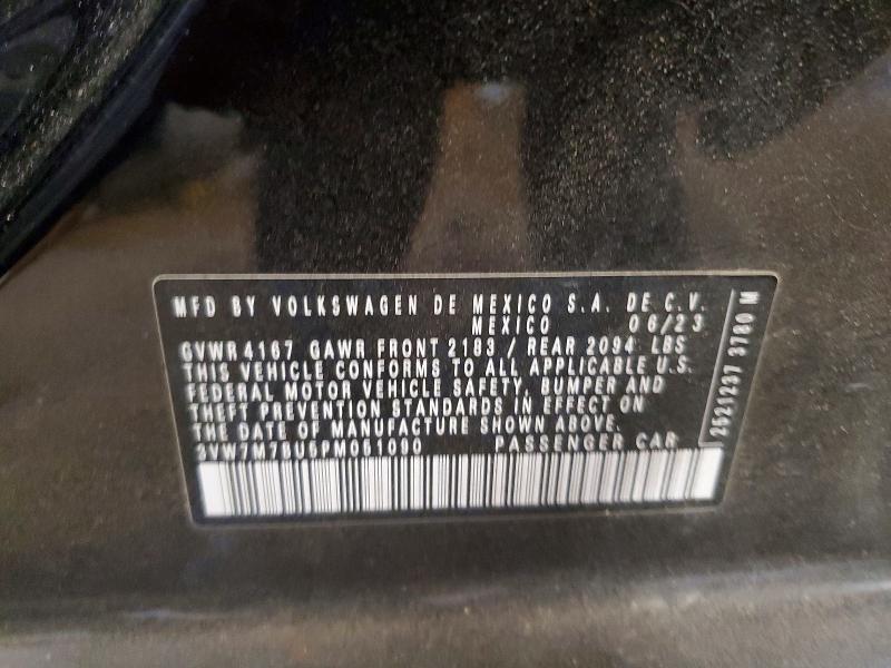 Aukcja sprzedaży 2023 Volkswagen Jetta, vin: 3VW7M7BU5PM051090, numer aukcji: 62019506