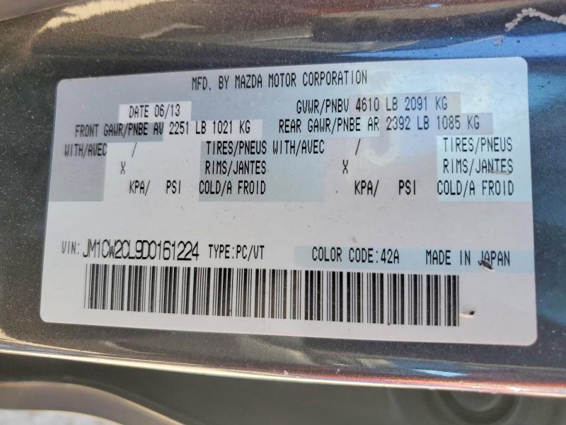 Продажа на аукционе авто 2013 Mazda 5, vin: JM1CW2CL9D0161224, номер лота: 62220546