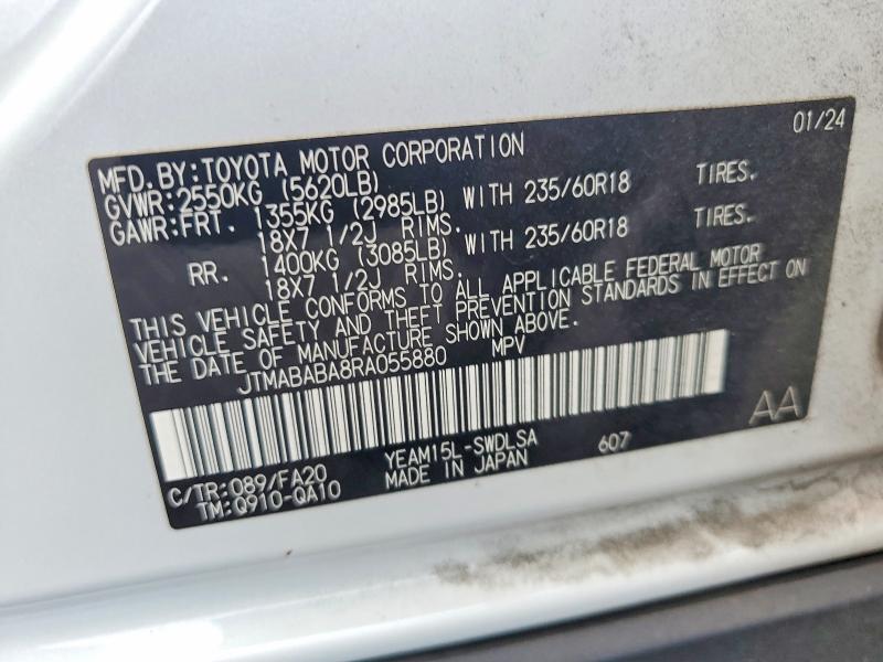 Aukcja sprzedaży 2024 Subaru Solterra, vin: JTMABABA8RA055880, numer aukcji: 60852336