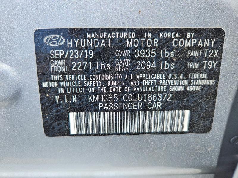 Aukcja sprzedaży 2020 Hyundai Ioniq, vin: KMHC65LC0LU186372, numer aukcji: 58811566