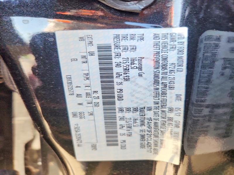 Aukcja sprzedaży 2012 Ford Focus, vin: 1FAHP3F21CL426717, numer aukcji: 59598636