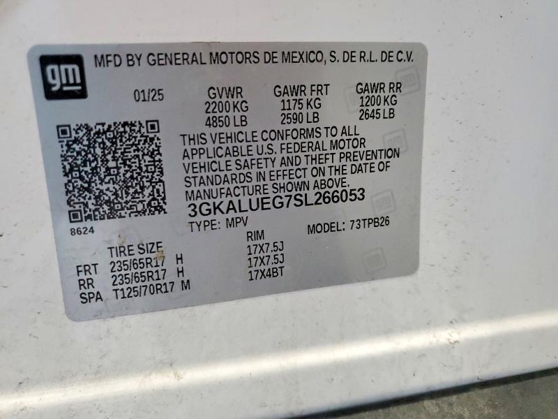 61143986 :رقم المزاد ، 3GKALUEG7SL266053 vin ، 2025 Gmc Terrain مزاد بيع