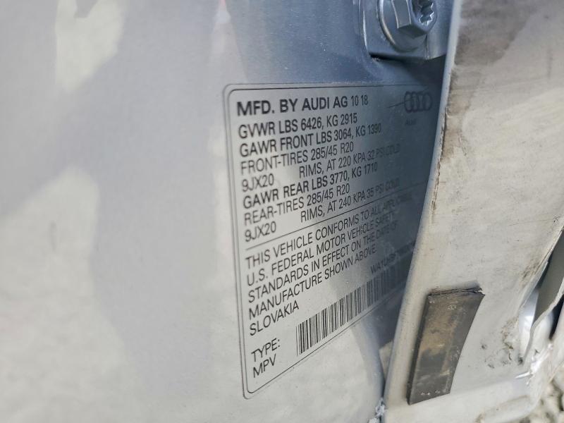 Aukcja sprzedaży 2019 Audi Q7, vin: WA1LHBF79KD014698, numer aukcji: 61032086