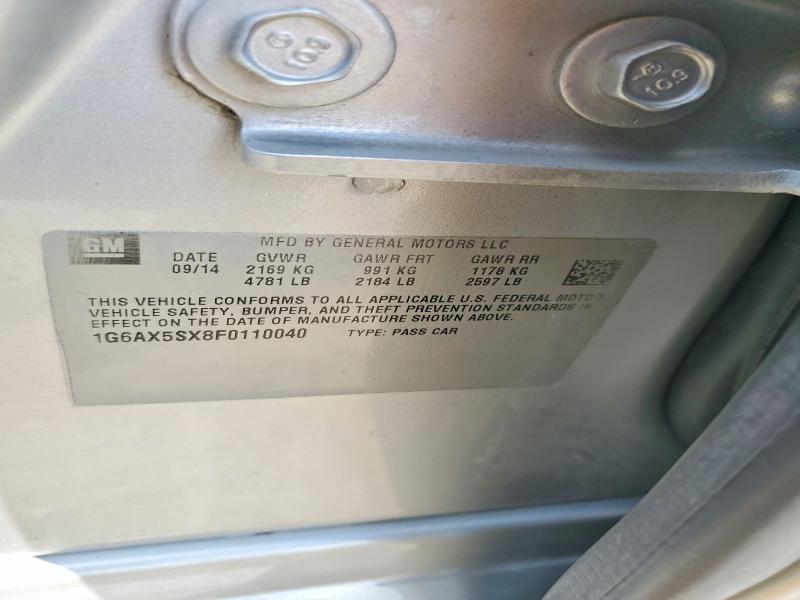 Aukcja sprzedaży 2015 Cadillac Cts, vin: 1G6AX5SX8F0110040, numer aukcji: 59660586