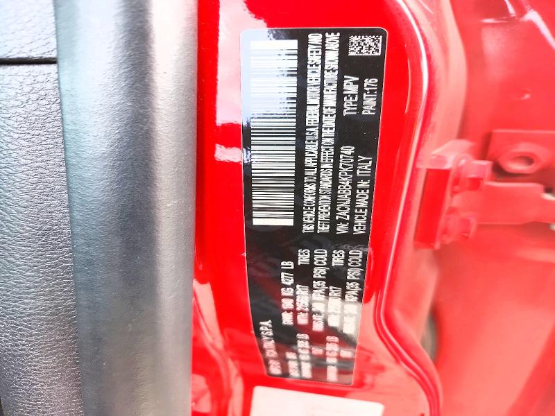 62215696 :رقم المزاد ، ZACNJABB4KPK70740 vin ، 2019 Jeep Renegade مزاد بيع