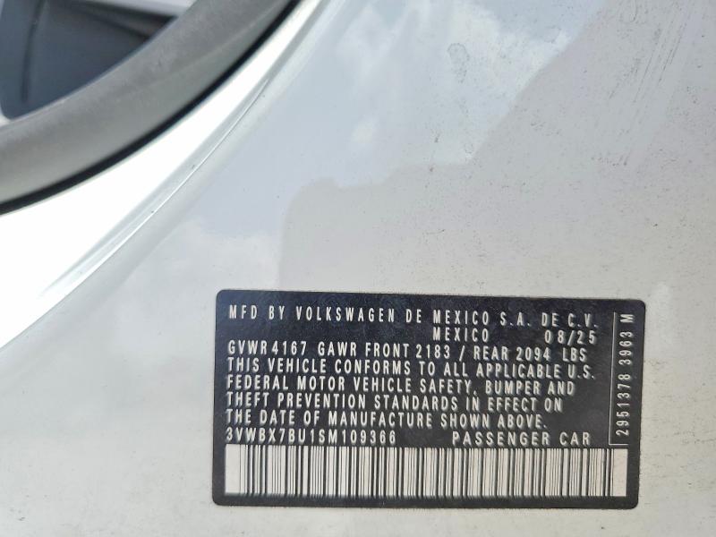 Продаж на аукціоні авто 2025 Volkswagen Jetta, vin: 3VWBX7BU1SM109366, номер лоту: 61635536