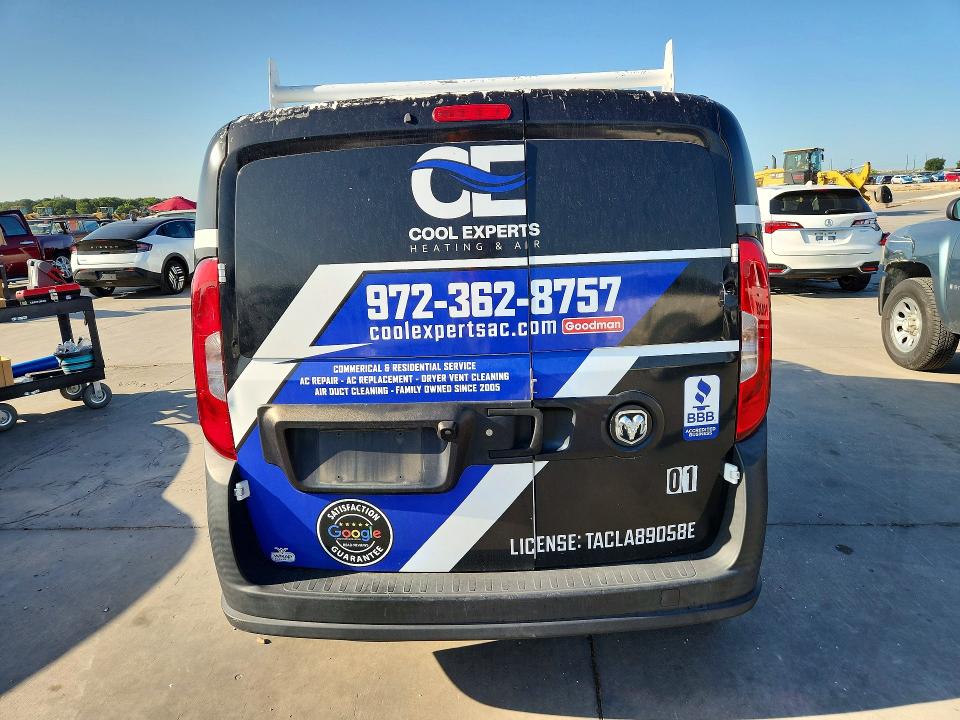 2021 Ram Promaster City მანქანა იყიდება აუქციონზე, vin: ZFBHRFAB1M6U25910, აუქციონის ნომერი: 60054386