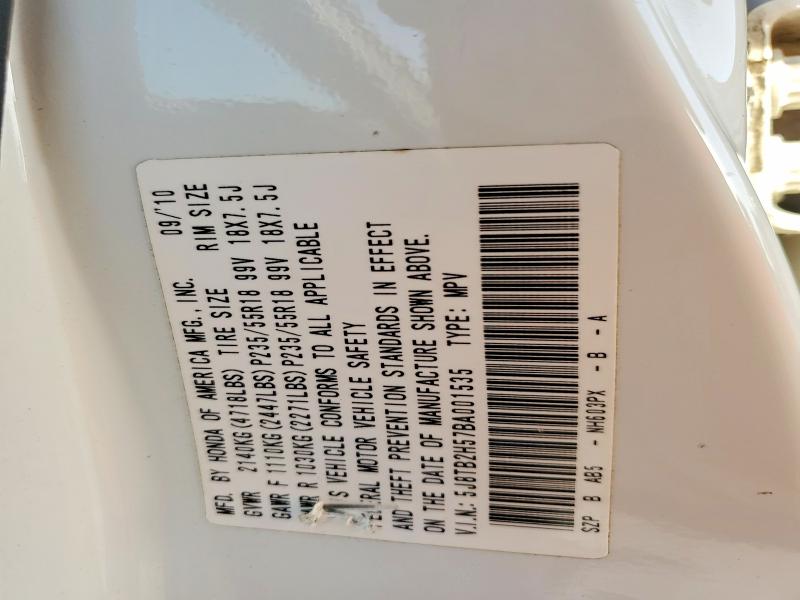 85636375 :رقم المزاد ، 5J8TB2H57BA001535 vin ، 2011 Acura Rdx مزاد بيع