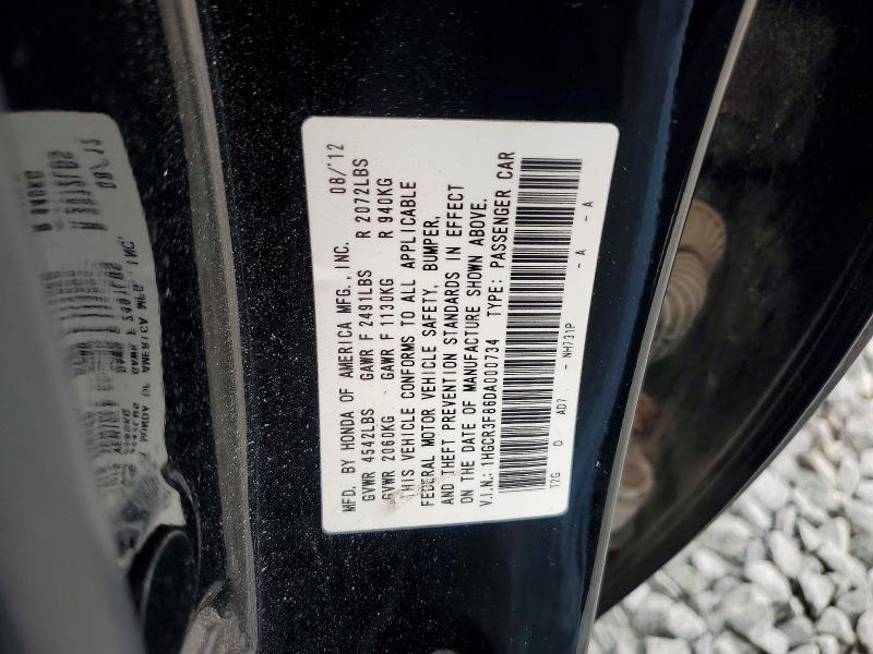 Aukcja sprzedaży 2013 Honda Accord, vin: 1HGCR3F86DA000734, numer aukcji: 61848606