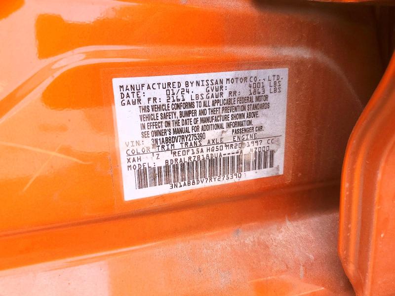60874296 :رقم المزاد ، 3N1AB8DV7RY275390 vin ، 2024 Nissan Sentra مزاد بيع