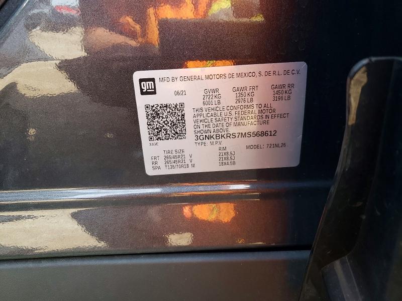 Продаж на аукціоні авто 2021 Chevrolet Blazer, vin: 3GNKBKRS7MS568612, номер лоту: 61199106