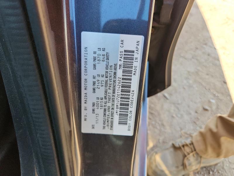 Продажа на аукционе авто 2014 Mazda 3, vin: JM1BM1U72E1142622, номер лота: 61926456
