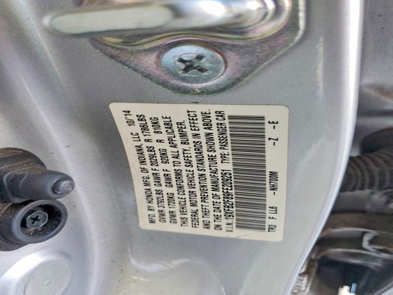 Aukcja sprzedaży 2015 Honda Civic, vin: 19XFB2F89FE209251, numer aukcji: 62879266