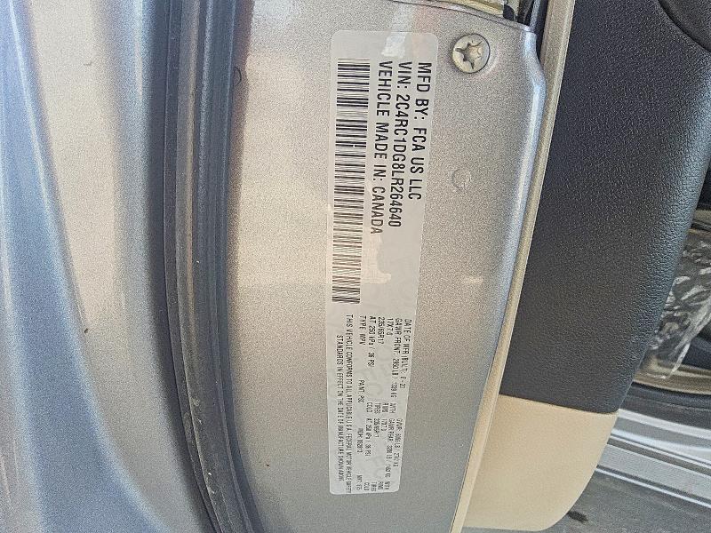 Aukcja sprzedaży 2020 Chrysler Voyager, vin: 2C4RC1DG8LR264640, numer aukcji: 58490426