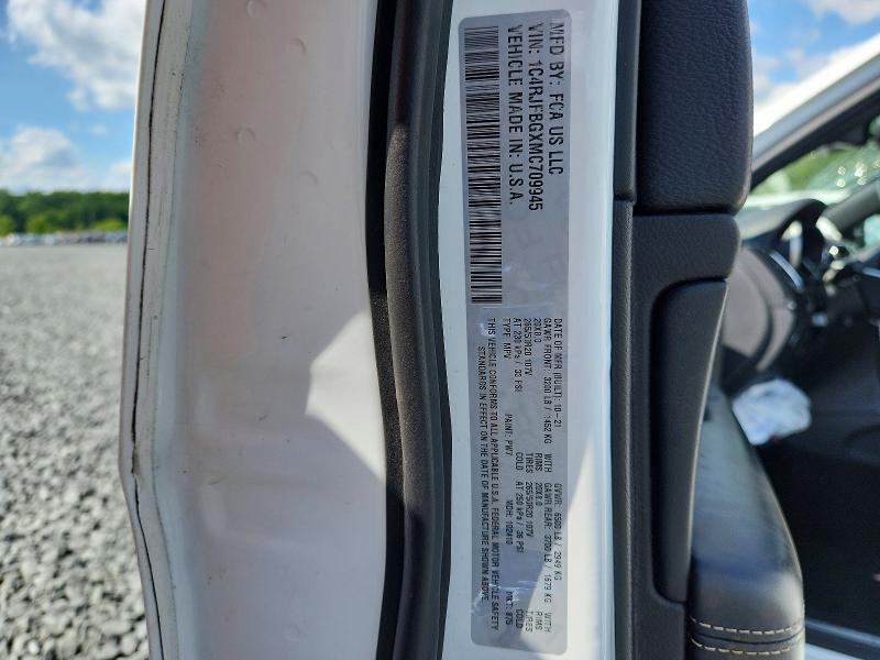 Продаж на аукціоні авто 2021 Jeep Grand Cherokee, vin: 1C4RJFBGXMC709945, номер лоту: 62022706
