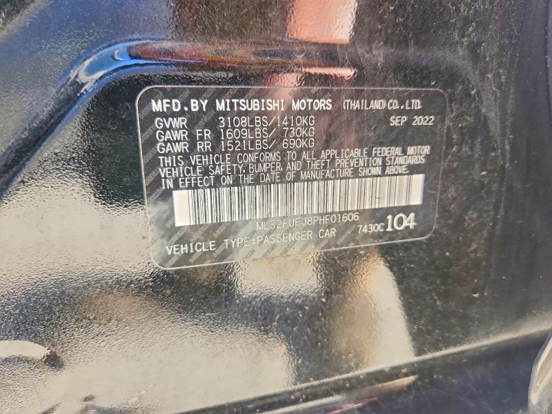 Продаж на аукціоні авто 2023 Mitsubishi Mirage, vin: ML32FUFJ8PHF01606, номер лоту: 62602066