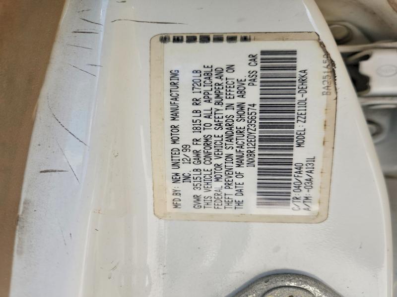 Aukcja sprzedaży 2000 Toyota Corolla, vin: 1NXBR12E0YZ356574, numer aukcji: 59636536