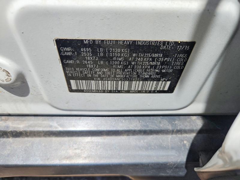62294096 :رقم المزاد ، 4S4BSANC5G3276271 vin ، 2016 Subaru Outback مزاد بيع