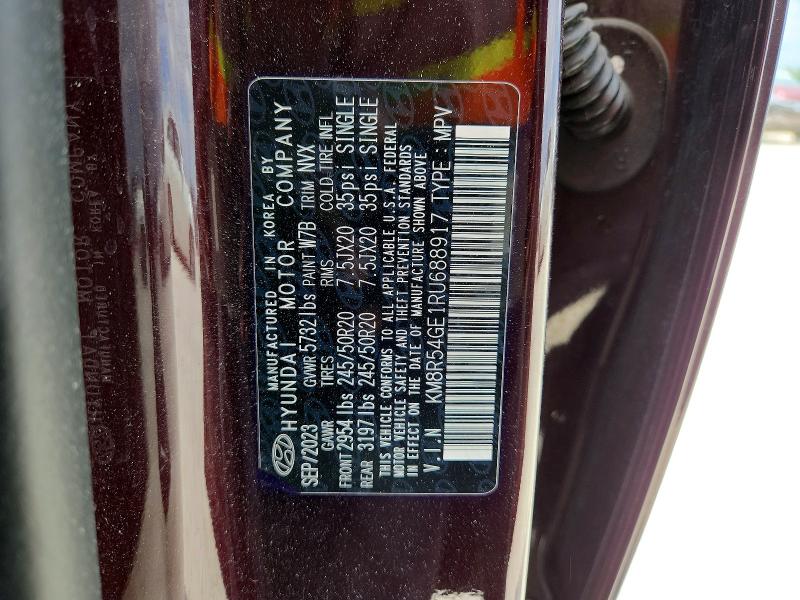 2024 Hyundai Palisade მანქანა იყიდება აუქციონზე, vin: KM8R54GE1RU688917, აუქციონის ნომერი: 60063876