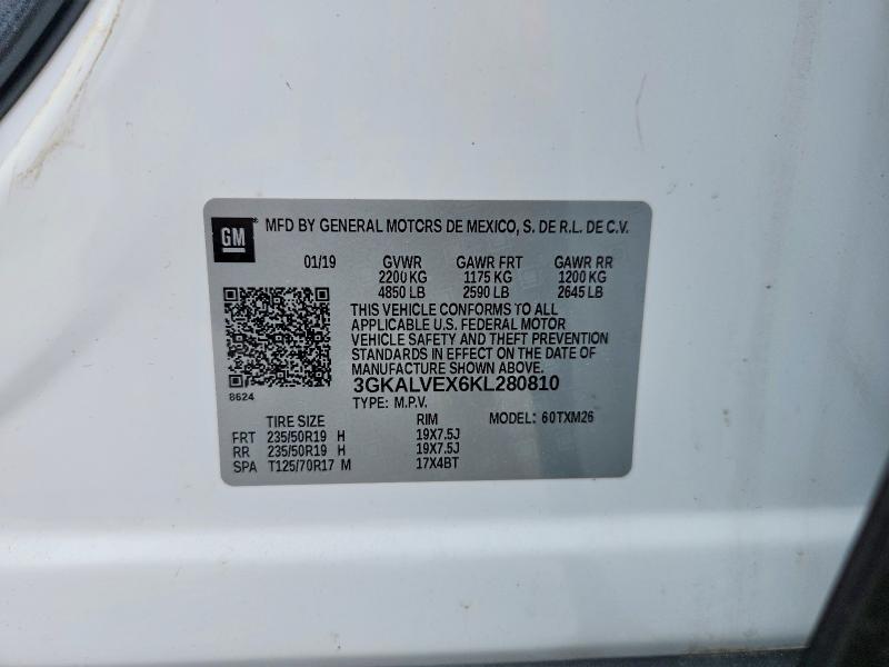 59265966 :رقم المزاد ، 3GKALVEX6KL280810 vin ، 2019 Gmc Terrain مزاد بيع