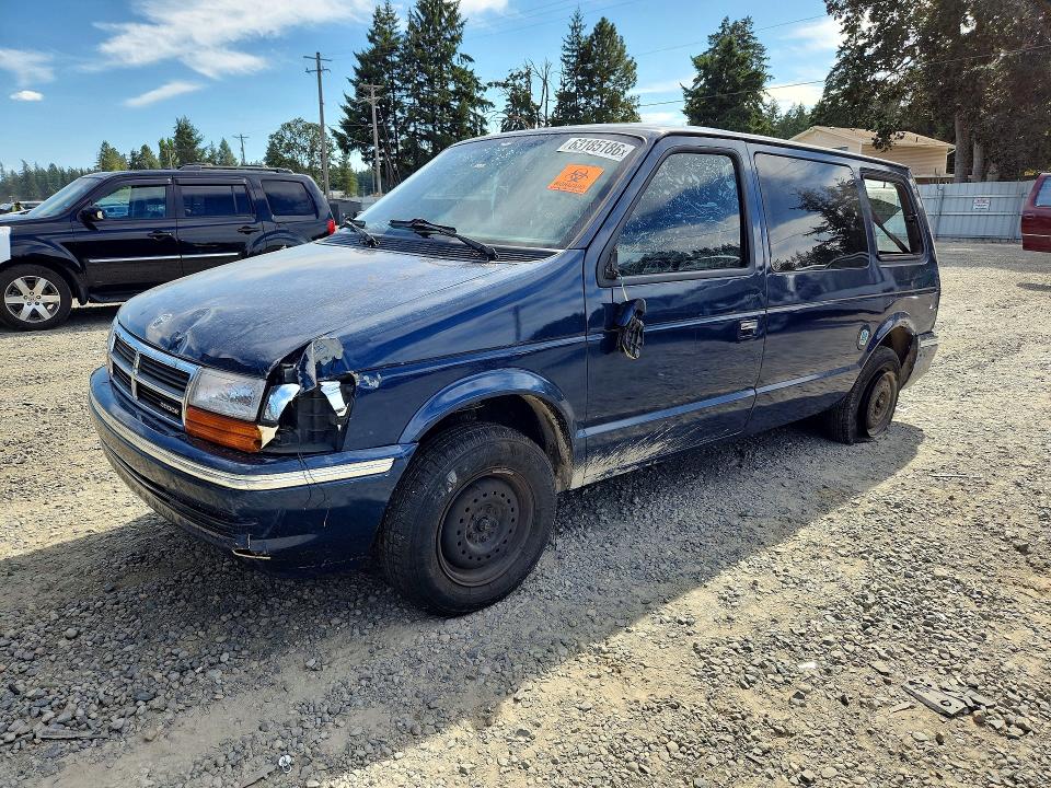 63185186 :رقم المزاد ، 2B4GK2537MR213768 vin ، 1991 Dodge Caravan مزاد بيع