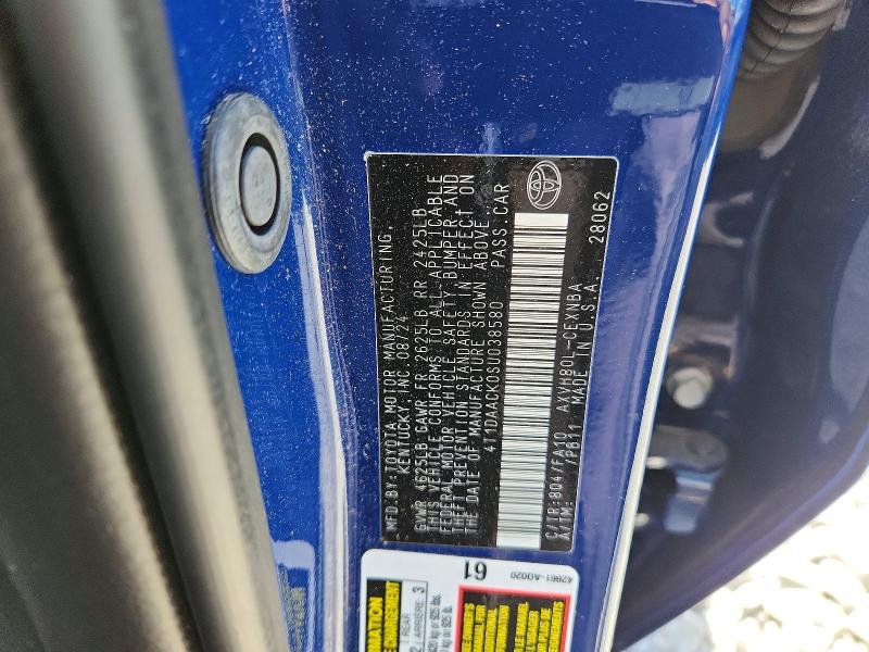 Aukcja sprzedaży 2025 Toyota Camry, vin: 4T1DAACK0SU038580, numer aukcji: 59890816