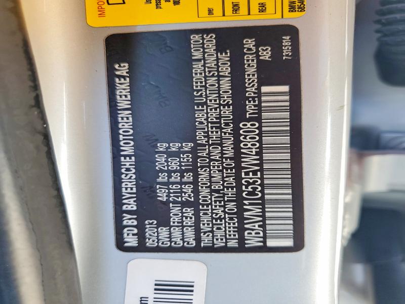 Aukcja sprzedaży 2014 Bmw X1, vin: WBAVM1C53EVW48608, numer aukcji: 61540116