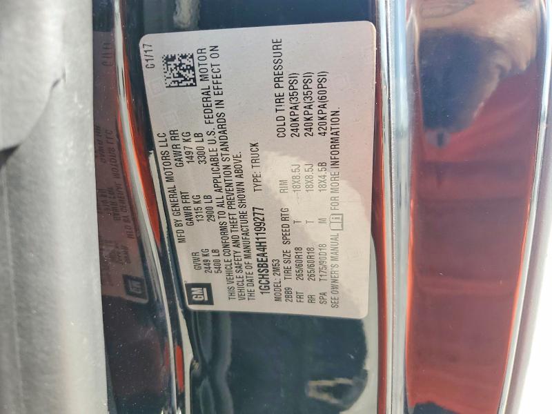Aukcja sprzedaży 2017 Chevrolet Colorado, vin: 1GCHSBEA4H1199277, numer aukcji: 63294896