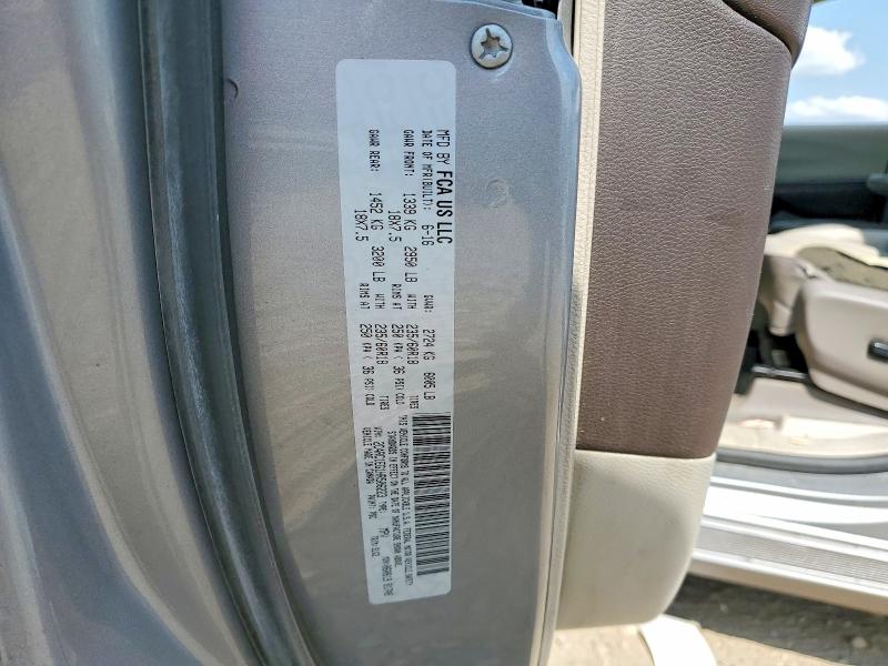 2017 Chrysler Pacifica მანქანა იყიდება აუქციონზე, vin: 2C4RC1EG1HR506223, აუქციონის ნომერი: 62818446