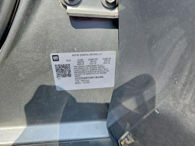 2024 Chevrolet Malibu მანქანა იყიდება აუქციონზე, vin: 1G1ZD5ST5RF184385, აუქციონის ნომერი: 62343426