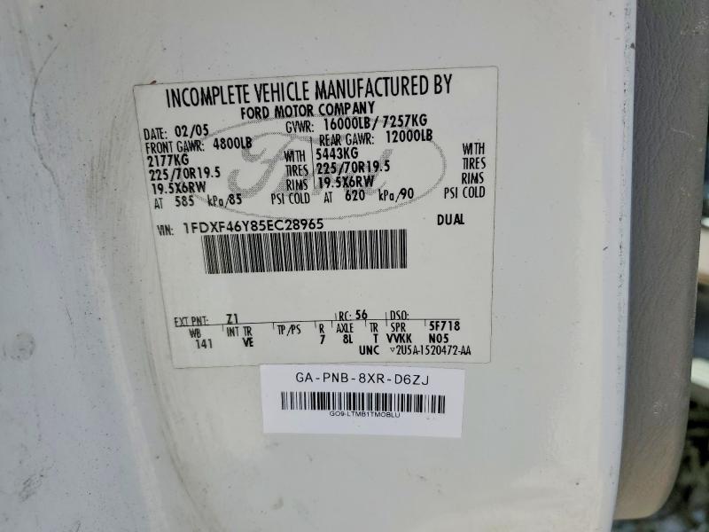 Aukcja sprzedaży 2005 Ford F450, vin: 1FDXF46Y85EC28965, numer aukcji: 69420296