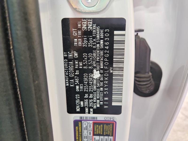 Продаж на аукціоні авто 2023 Kia Sorento, vin: 5XYRKDLF0PG246303, номер лоту: 60184756