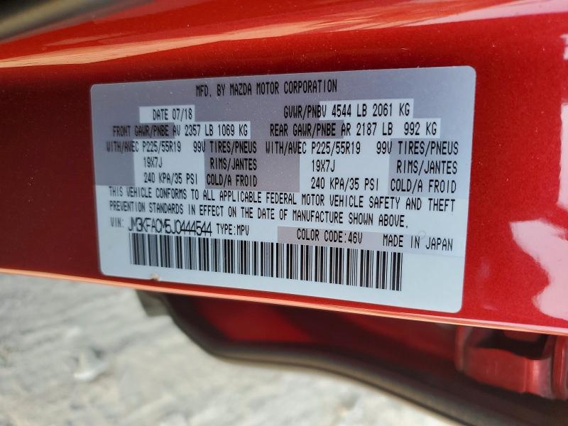 Продаж на аукціоні авто 2018 Mazda Cx-5, vin: JM3KFACM5J0444544, номер лоту: 79133495