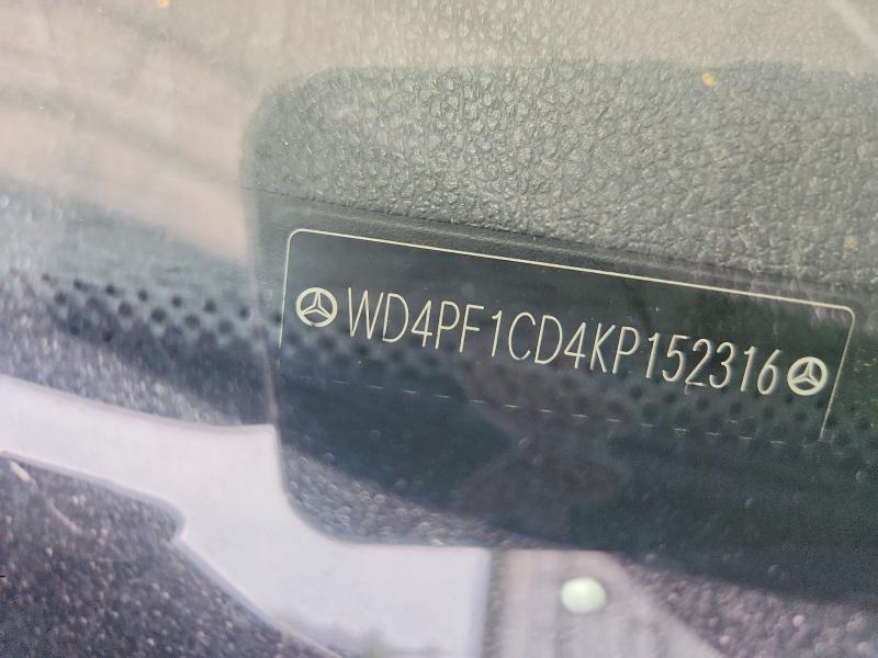 Продажа на аукционе авто 2019 Mercedes-benz Sprinter, vin: WD4PF1CD4KP152316, номер лота: 62991386