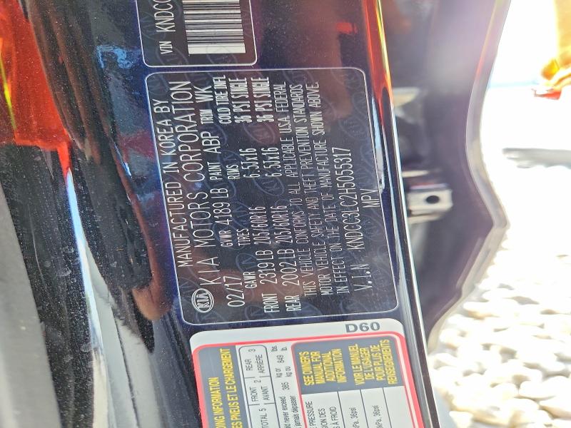 Aukcja sprzedaży 2017 Kia Niro, vin: KNDCC3LC2H5055317, numer aukcji: 61581976