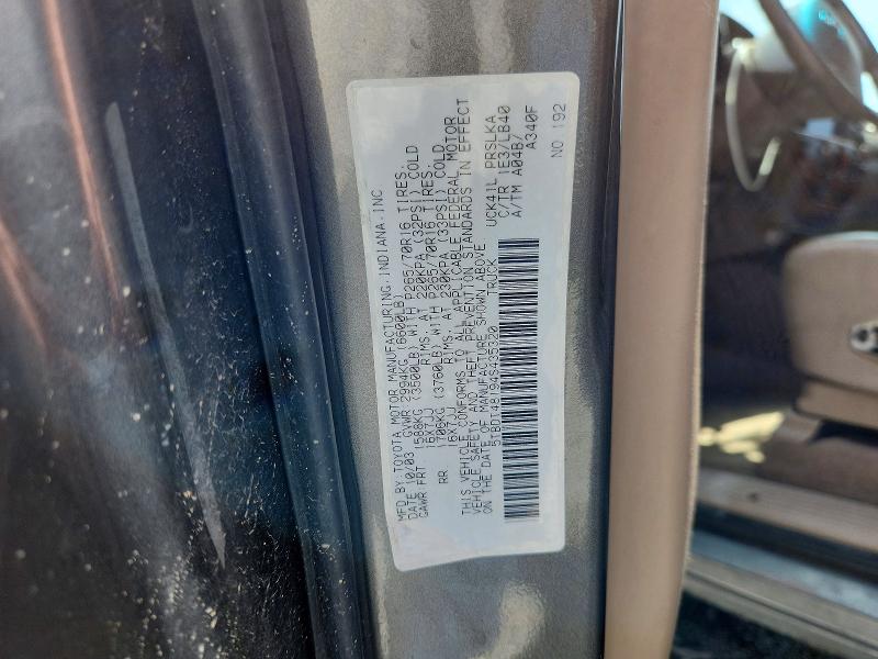 61387936 :رقم المزاد ، 5TBDT48194S435320 vin ، 2004 Toyota Tundra مزاد بيع