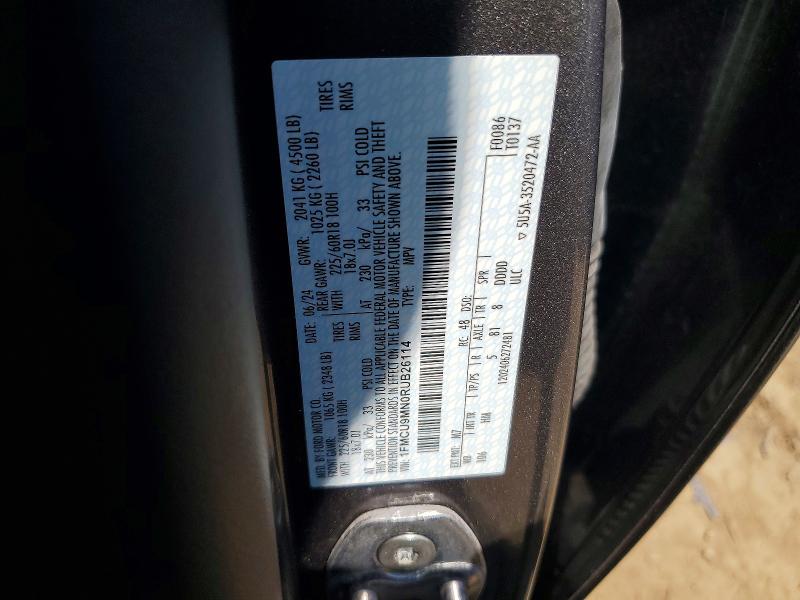 Продаж на аукціоні авто 2024 Ford Escape, vin: 1FMCU9MN0RUB26114, номер лоту: 62200006