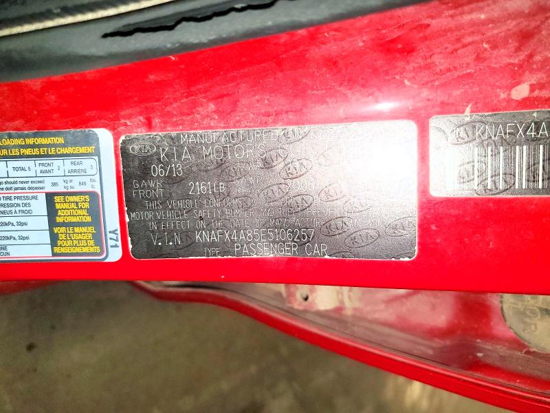Продажа на аукционе авто 2014 Kia Forte, vin: KNAFX4A85E5106257, номер лота: 62813856