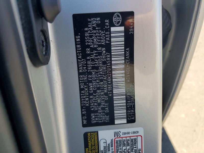 Продаж на аукціоні авто 2007 Toyota Camry, vin: 4T1BE46K27U145887, номер лоту: 60994396