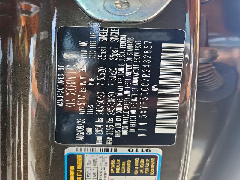 85769865 :رقم المزاد ، 5XYP5DGC7RG432857 vin ، 2024 Kia Telluride مزاد بيع