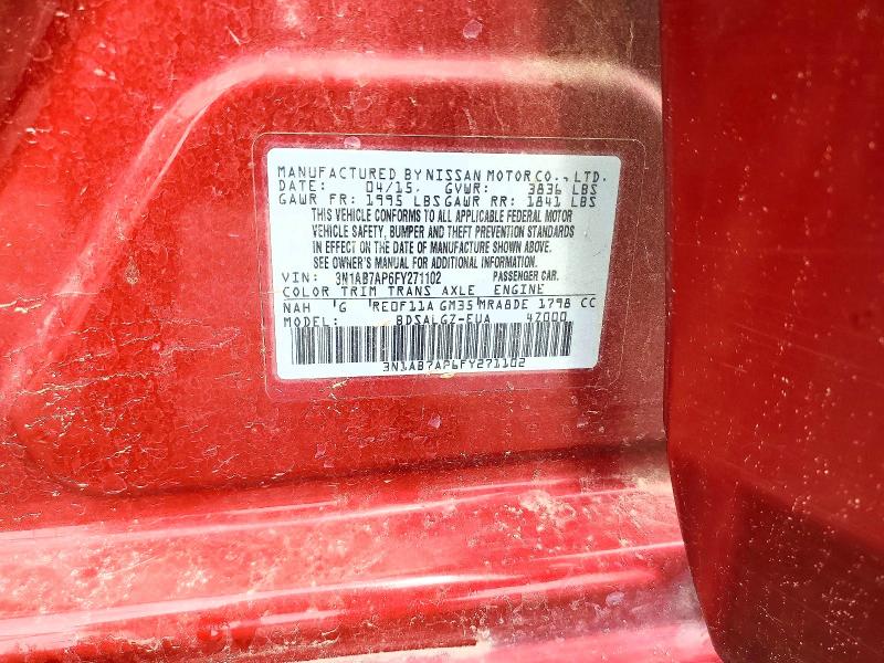 Продажа на аукционе авто 2015 Nissan Sentra, vin: 3N1AB7AP6FY271102, номер лота: 60794416
