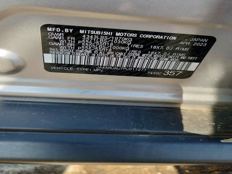 Продажа на аукционе авто 2023 Mitsubishi Outlander Sport, vin: JA4ARUAU7PU011271, номер лота: 62012696