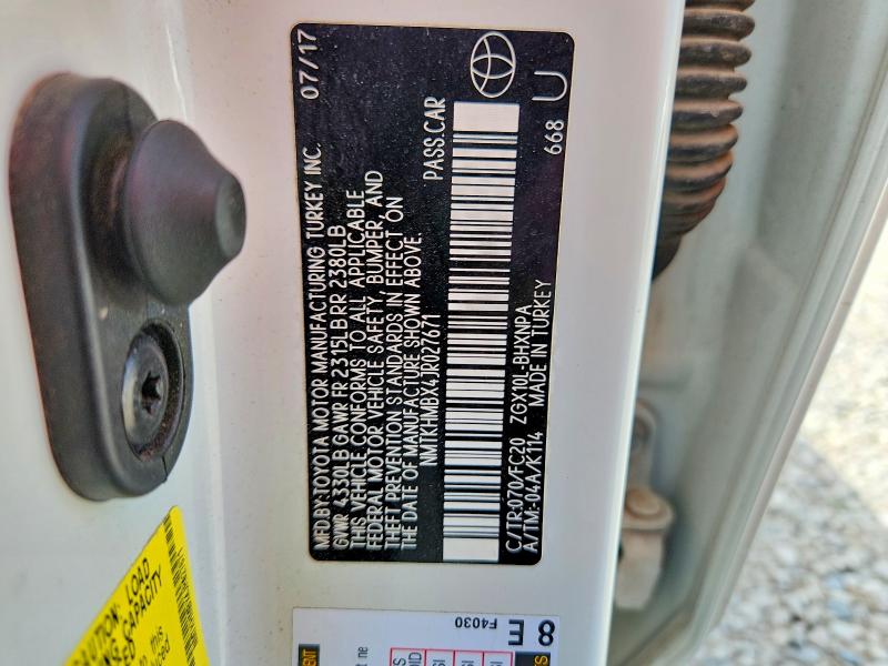 60004866 :رقم المزاد ، NMTKHMBX4JR027671 vin ، 2018 Toyota C-hr مزاد بيع