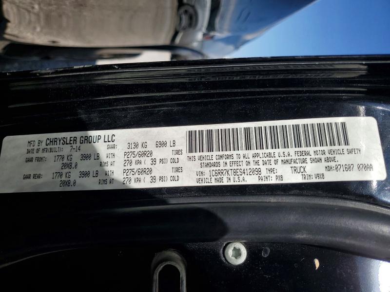 Продажа на аукционе авто 2014 Ram 1500, vin: 1C6RR7KT8ES412098, номер лота: 61395706