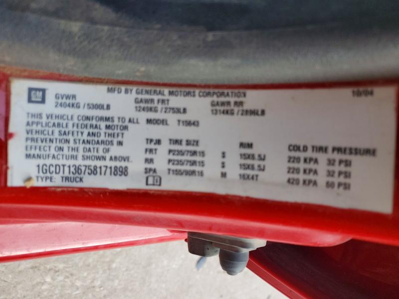 62696356 :رقم المزاد ، 1GCDT136758171898 vin ، 2005 Chevrolet Colorado مزاد بيع