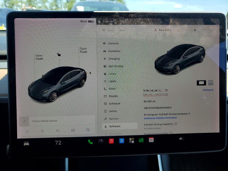Продаж на аукціоні авто 2019 Tesla Model 3, vin: 5YJ3E1EB4KF469613, номер лоту: 62823036